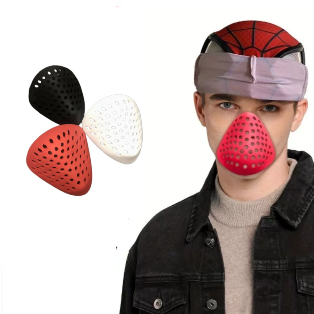 Half Face Mask 3D Spider Anime - Silicone Mask Bracket recension och pris