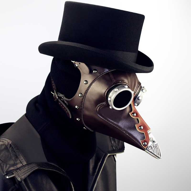 PU Leather Plague Doctor Mask  - Disposable Surgical Mask recension och pris