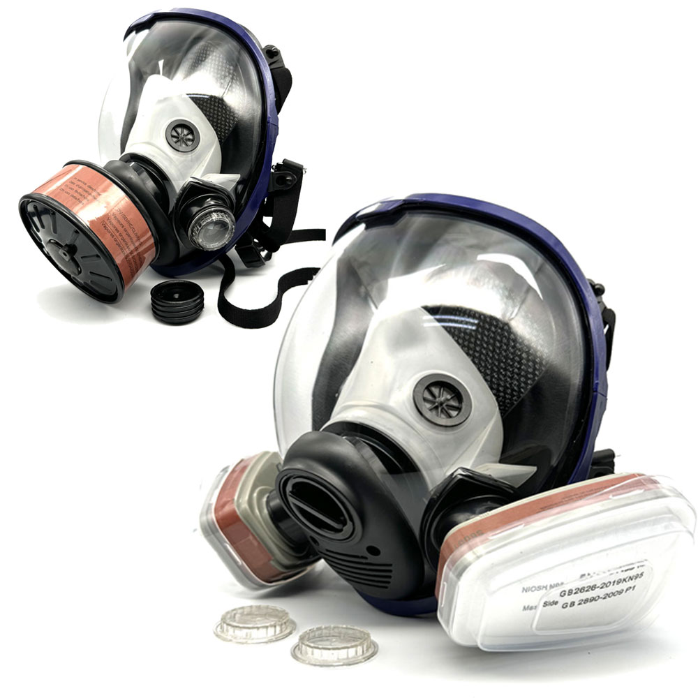 27in1 Full Face Gas Mask Chemi - Dust Mask Construction recension och pris