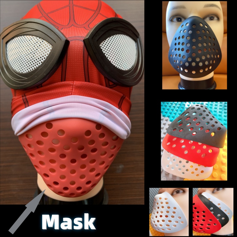 HalloweenHalf Face Shell Nose  - Silicone Mask Bracket recension och pris
