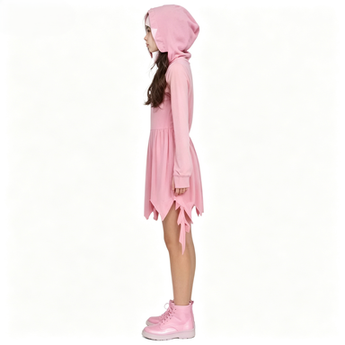 Girls Sparkle Pink Ghost Face  - Kids Face Mask recension och pris