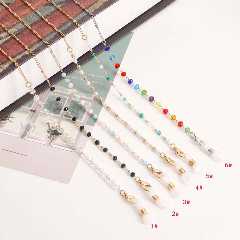 New Fashion Colorful Crystal G - Mask Chain Holder recension och pris