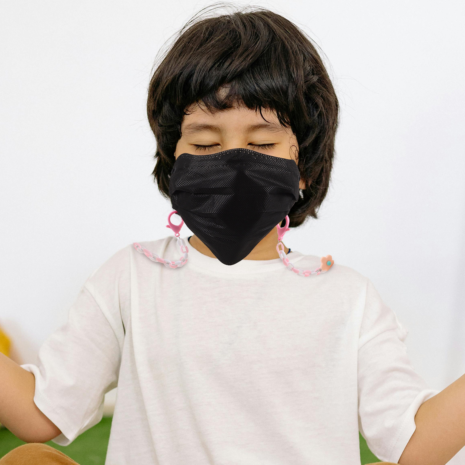 Colorful Floral Kids Mask Chai - Mask Chain Holder recension och pris