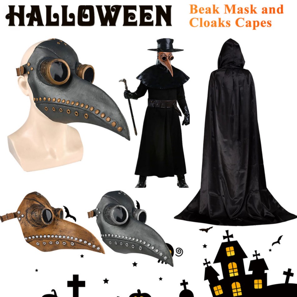 New Halloween Mask and Cloak S - Disposable Surgical Mask recension och pris