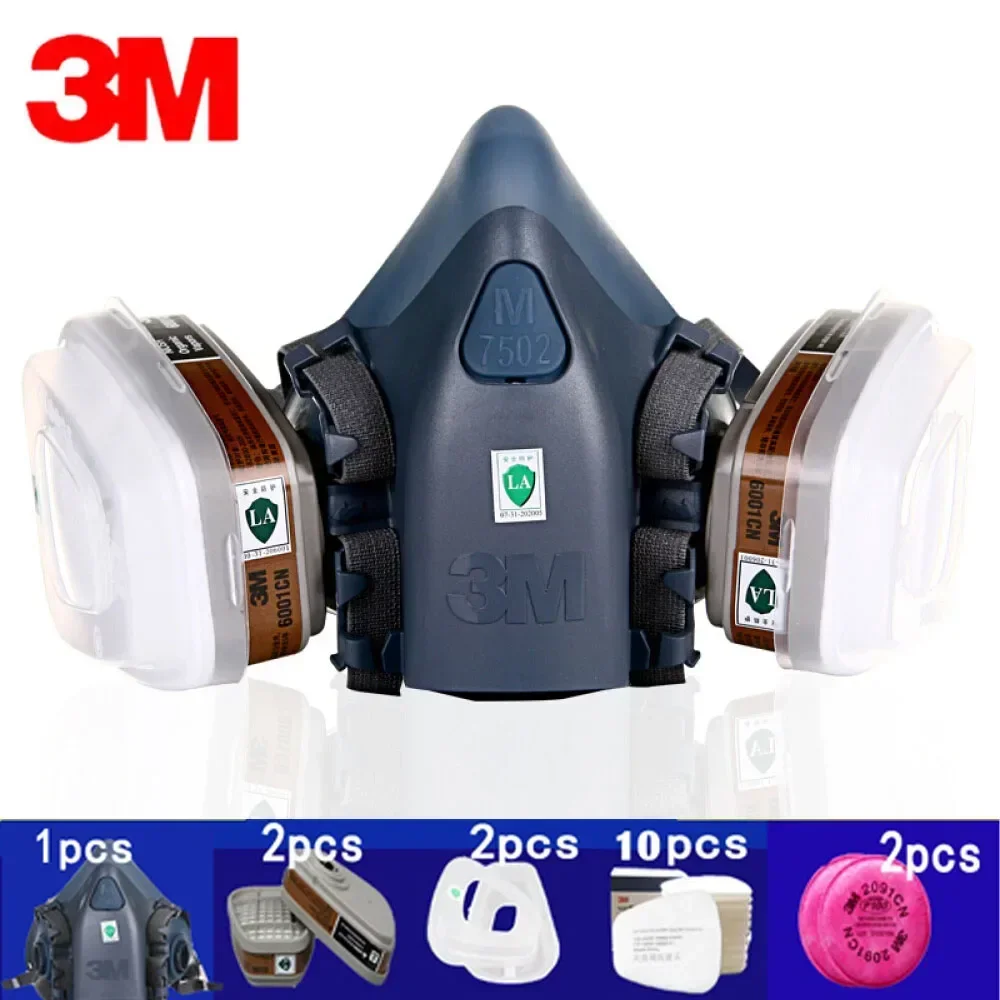 3M 7502 Respirator Mask  Prote - Dust Mask Construction recension och pris