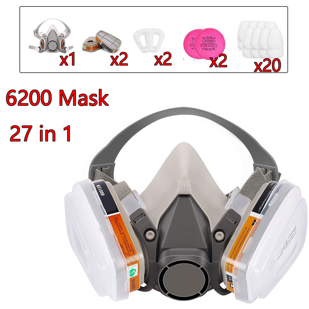 Gas Mask 6200 Set Vehicle Pain - Dust Mask Construction recension och pris